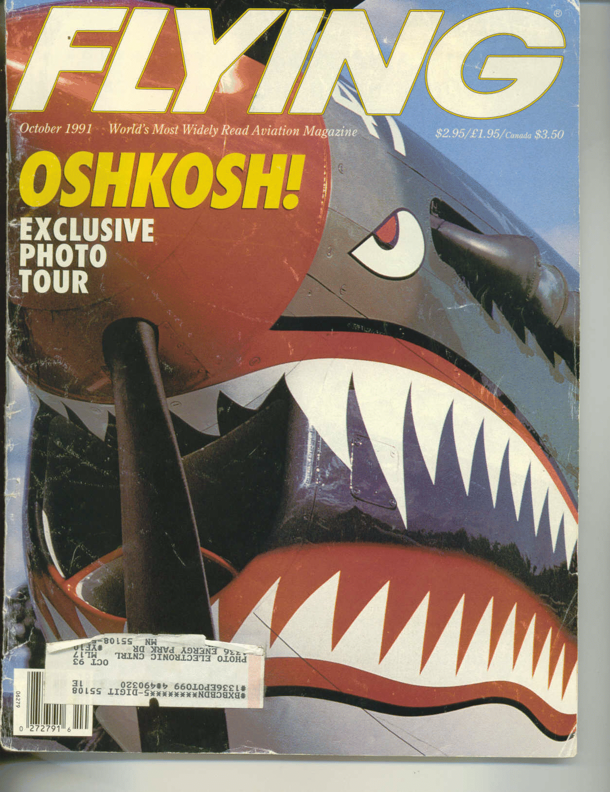 Flying Magazine: October 1991; World's Most Widely Read Aviation Magazine caught this 1st place image