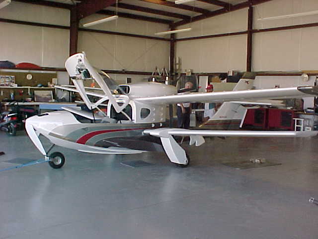 Glass Goose in Tom's Hangar- notice VG's between wings